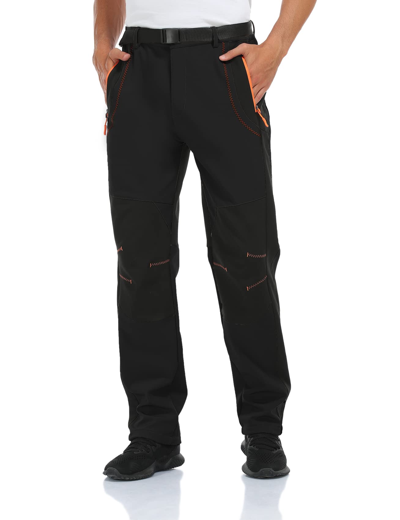 Warm Polar Fleece Sweatpants for Men Warm Fleece Trousers with Thick Fleece  Lining in Winter Trousers Outdoor Pants (Color : Black, Size : Medium) :  : Clothing, Shoes & Accessories