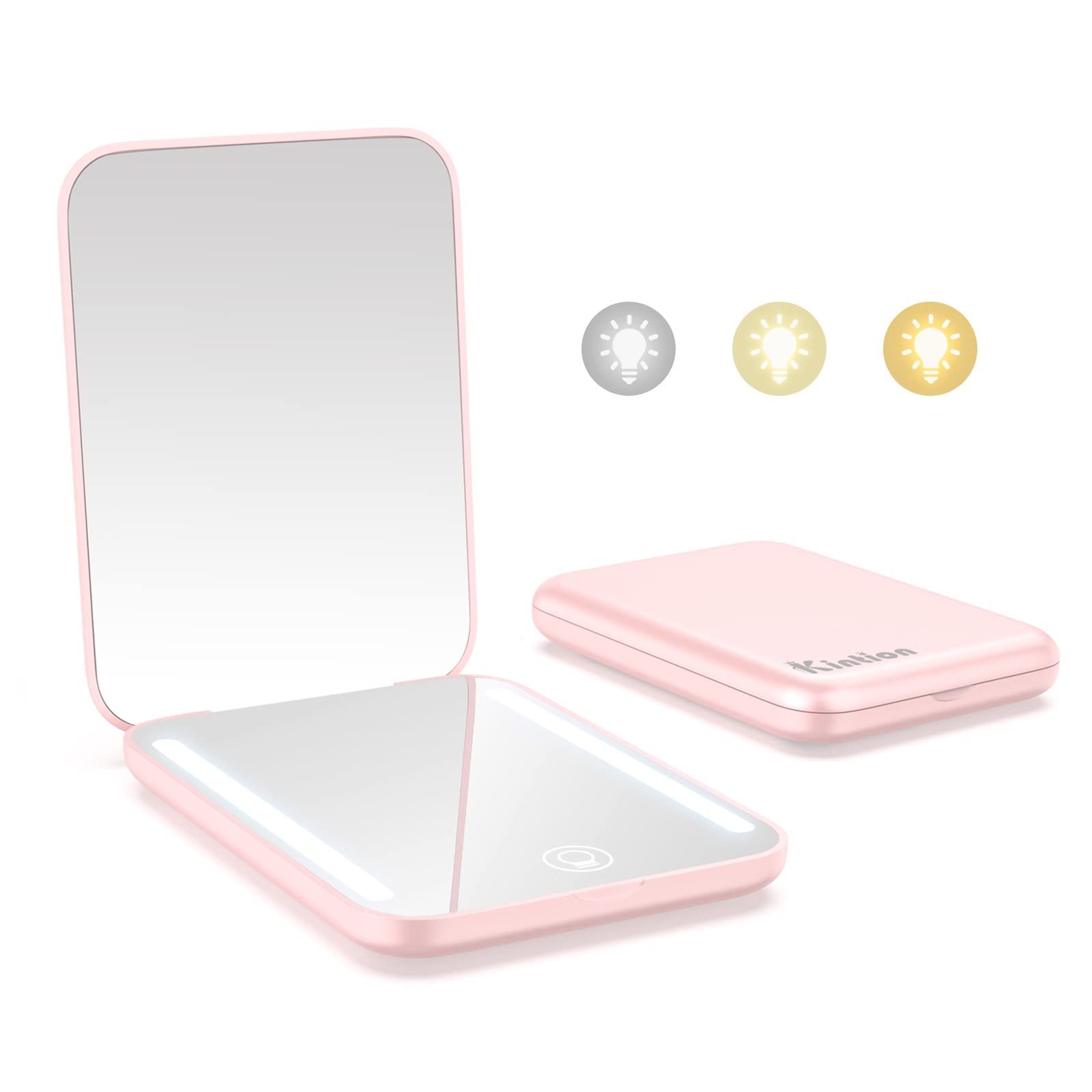 Amazon.com: Getinbulk Compact Mirror,Double-Sided Makeup Small Mirror for  Purse with 1x/3x Magnification PU Leather (Black, 2.8