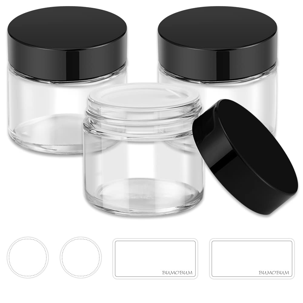 2 Pack Short Cup with Black Jar Lid, Compatible with Original