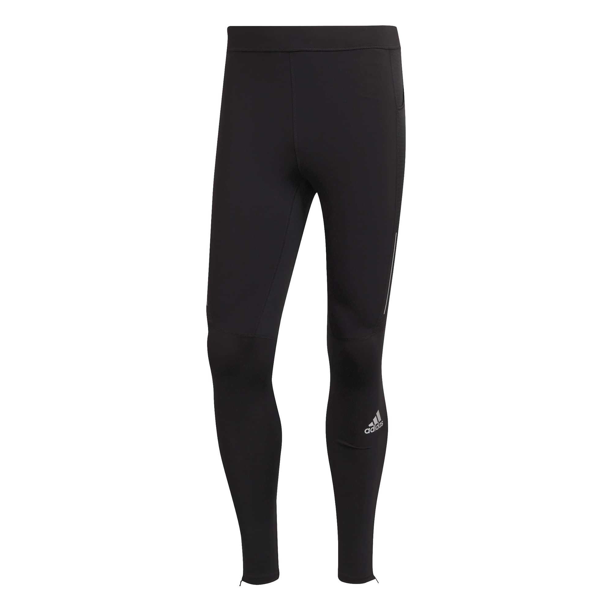 adidas Men's Own The Run Tights Large Black/Reflective Silver