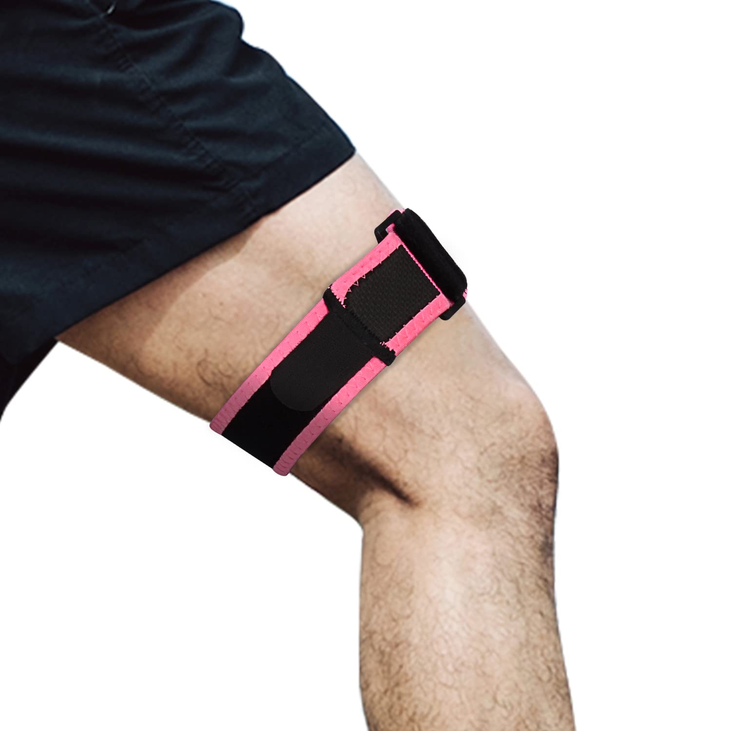 Supregear Adjustable It Band Strap For Knee Thigh Hip Support - Pink