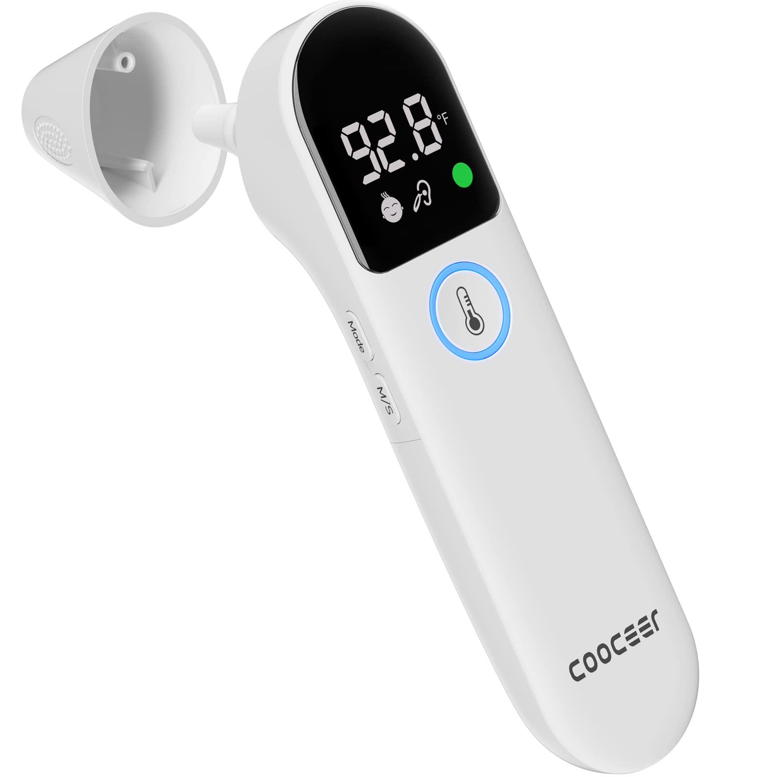 COOCEER Forehead Thermometer for Adults and Kids: Fever Thermometer for  Home - Large Bolded Digital Temperature Reading