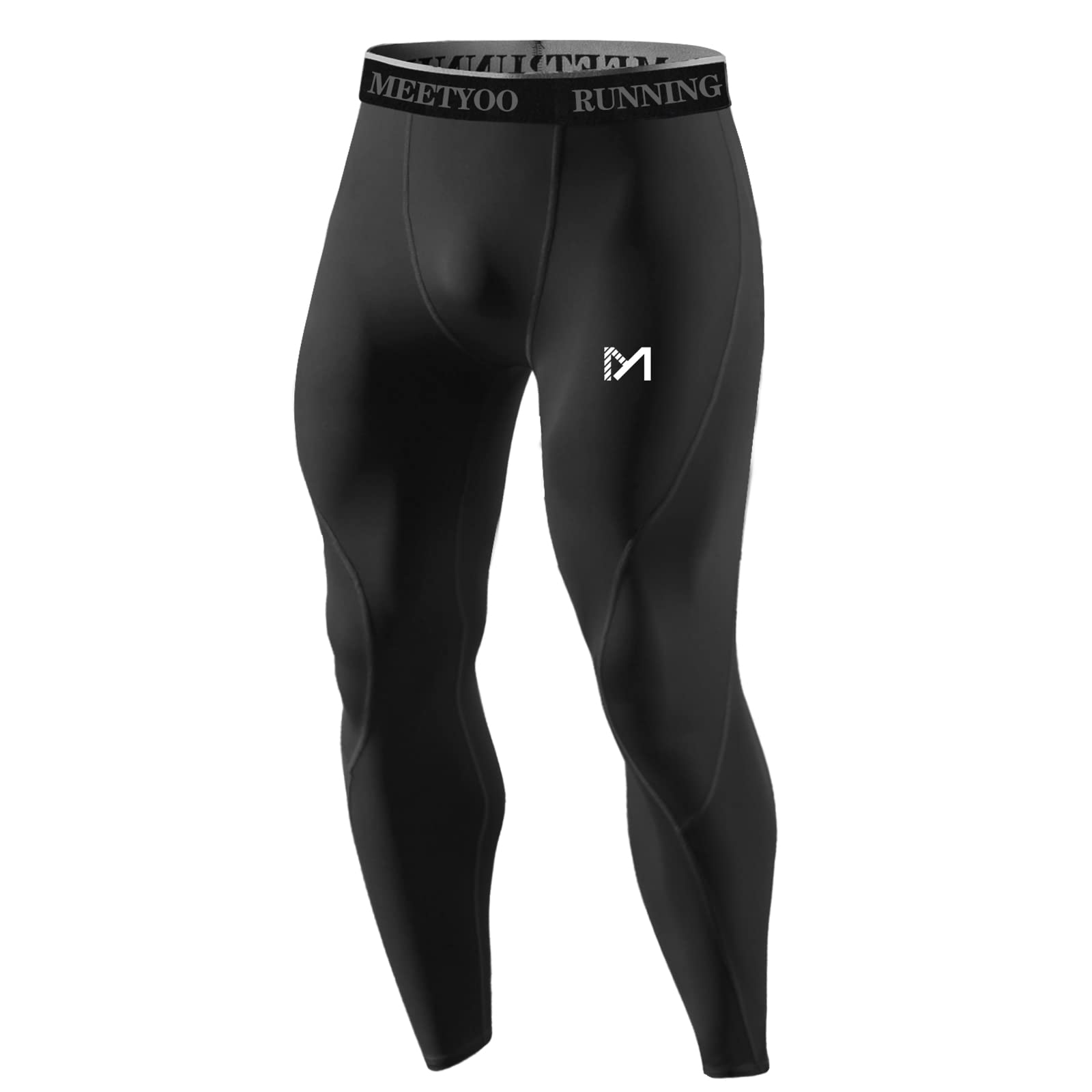 MEETYOO Men's Compression Pants, Cool Dry Sports Workout Running