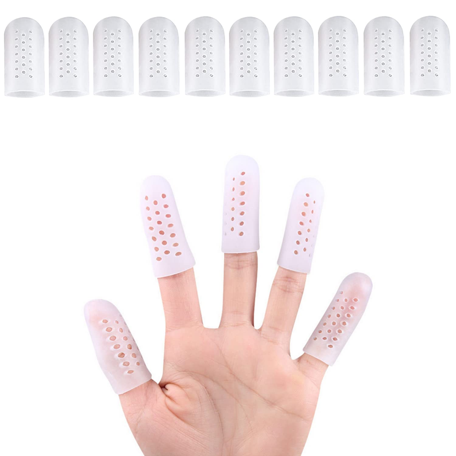 MIGONG Finger Cots Protectors,silicone Finger Protectors Gel Finger Pr –  BABACLICK