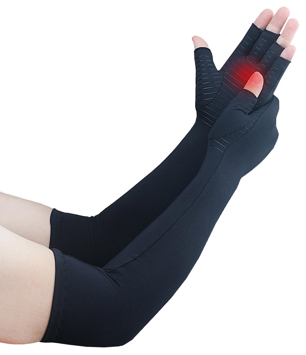 Long Arthritis Compression Gloves for Women & Men,Copper Gloves