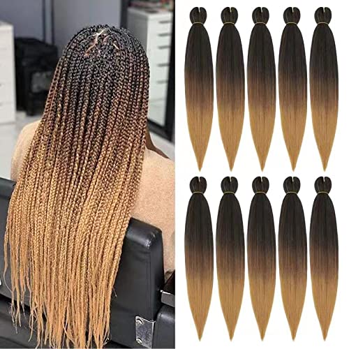 Color 30 Braiding Hair Pre Stretched Synthetic Braiding Hair 1