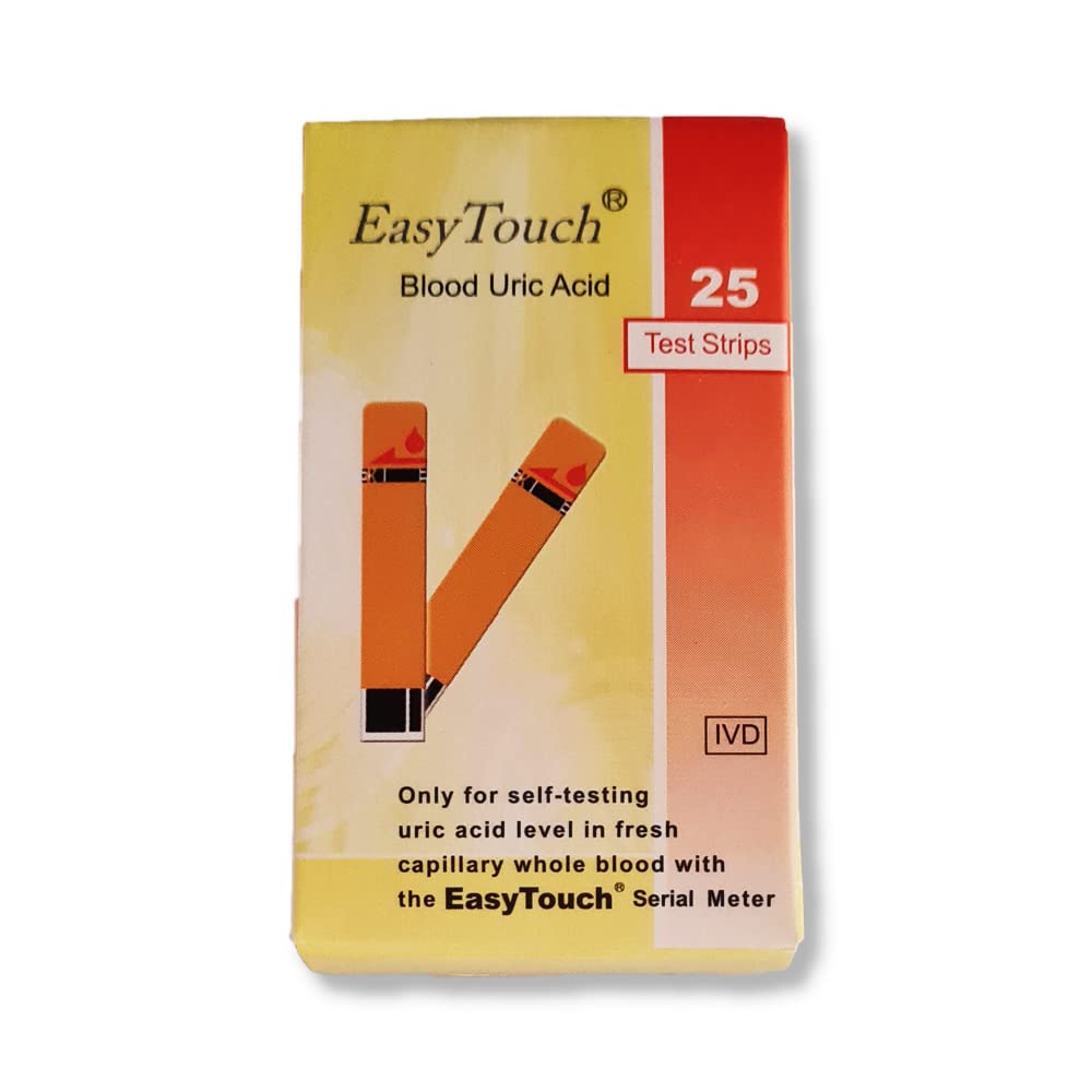 EasyTouch Blood Uric Acid Test Strips - 25 Test Strips Refill