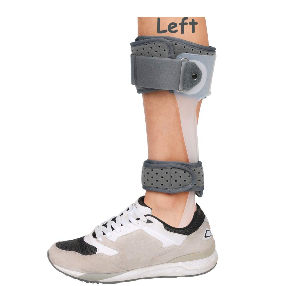 Foot Drop Orthosis, AFO Foot Support Ankle Brace, Foot Varus Orthosis  Fixation Brace, for Hemipleia Stroke Shoes Walking, for Sprains, Tendonitis