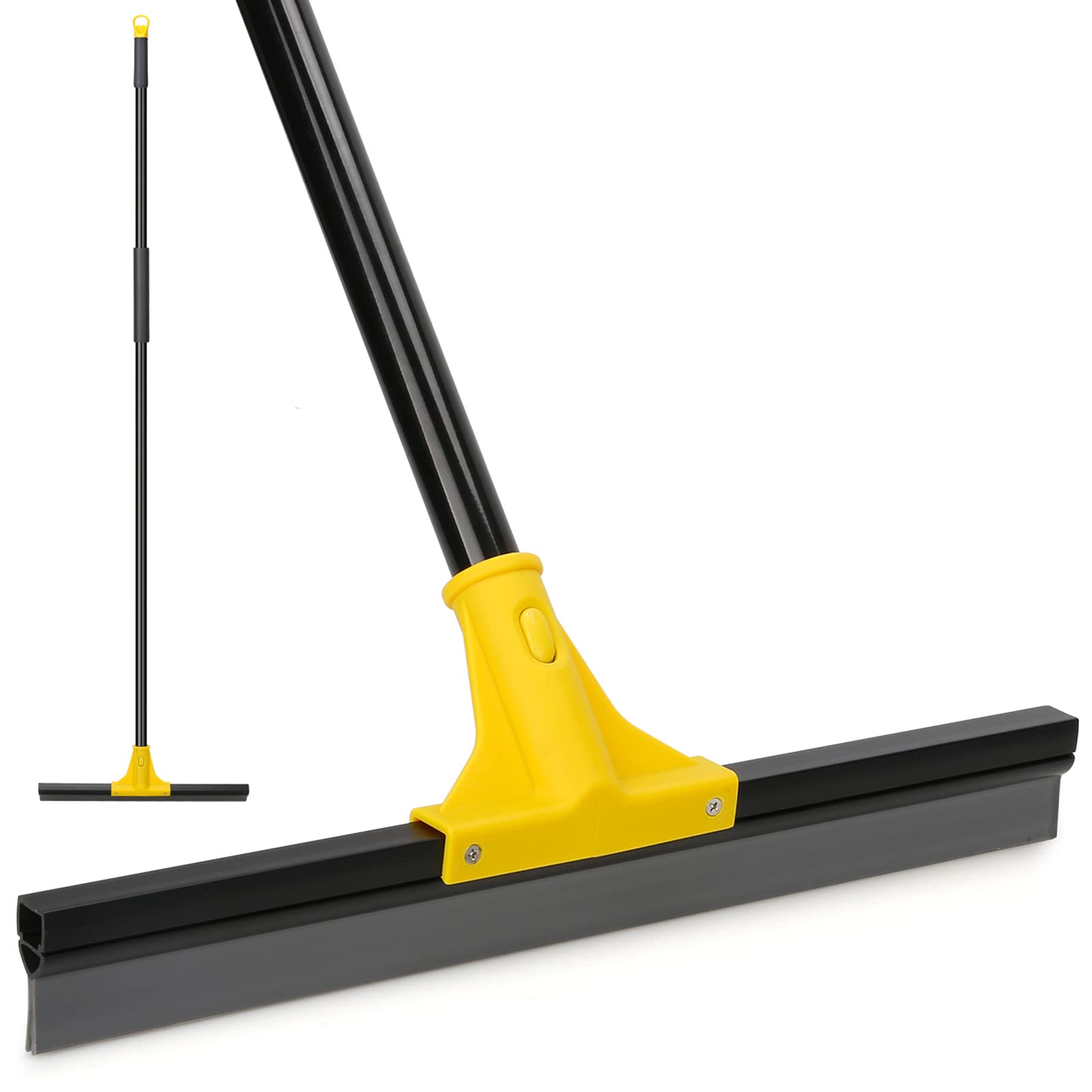 Primeway® Rubber Broom Mop for Wet Floor Cleaning with Long Handle :  : Home Improvement