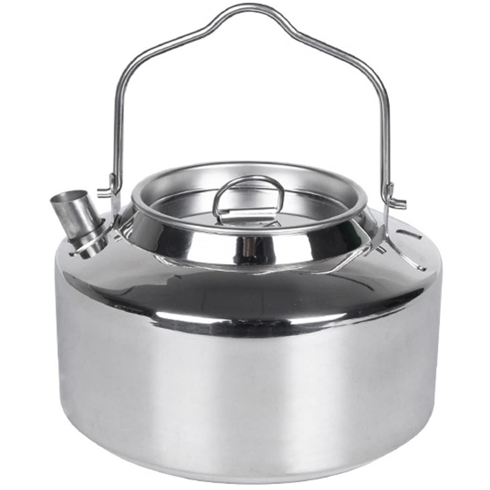 BESPORTBLE Camping Kettle Camp Tea Coffee Pot 1.2L Stainless Steel