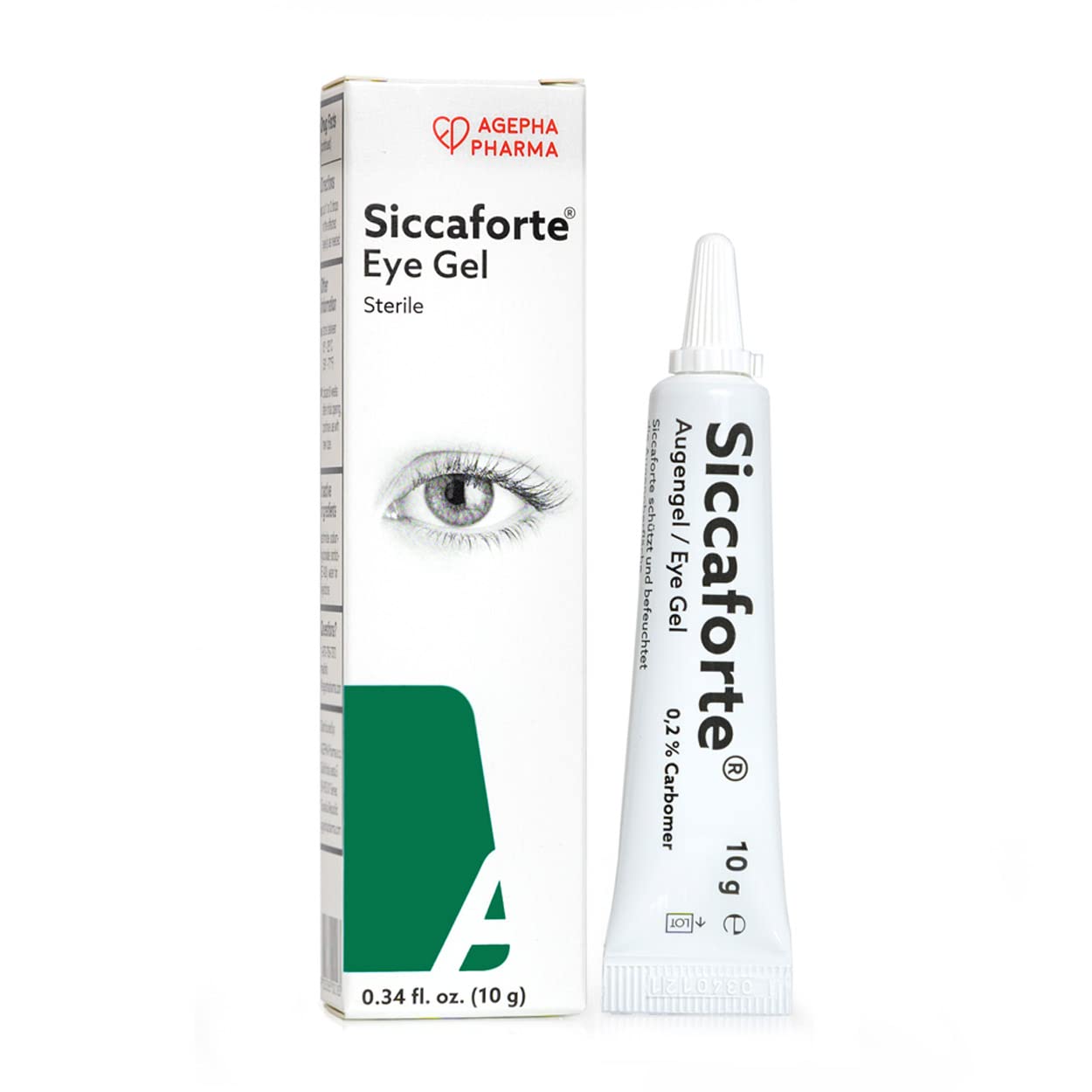 Siccaforte Eye Gel for Dry Eyes Intensive Moisturizing Gel with