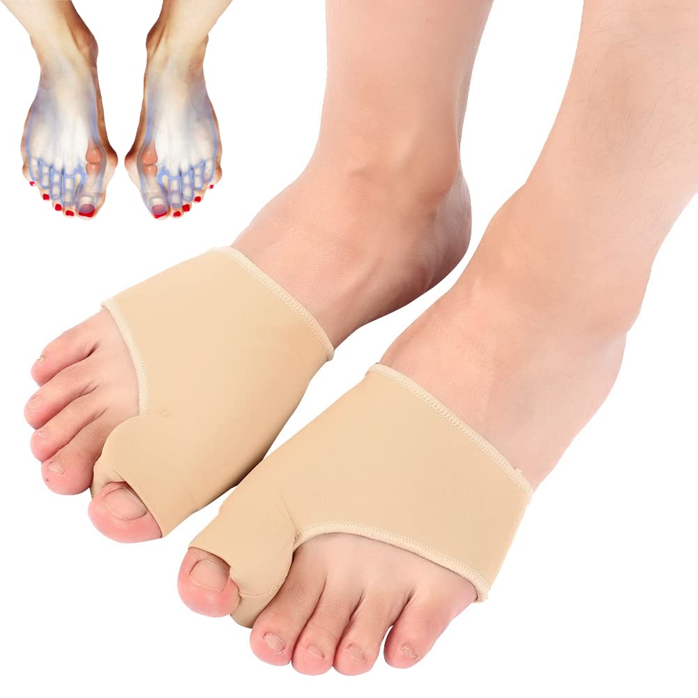 Alucy 1 Pair Bunion Corrector Bunion Toe Protector Foot Care Pain Relief  Treat Pain in Hallux Valgus Big Toe Joint Hammer Toe Toe Separators Spacers  Straighteners Splint (M) Medium