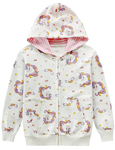 Baby Girl Zip-up Jacket Toddler Hoodie Sweatshirt Light Winter Coat Fall  Outwear 2t-7t 6#