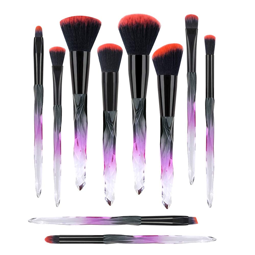  Makeup Brushes, 7PCS Glitter Quicksand Handle Makeup Brush Set  for Foundation Powder Blush Eyeshadow with Case Beautiful Pink Purple  Cosmetic Brushes (PINK) : Beauty & Personal Care