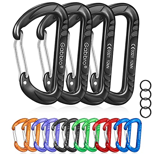 Aluminum 12kN Heavy Duty Snap Hook Carabiner Clips