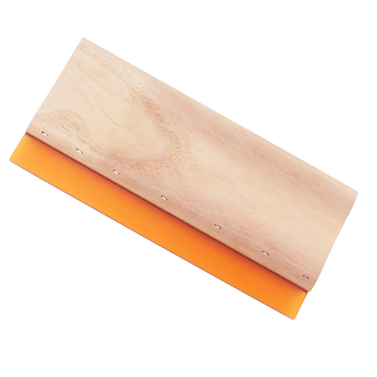 TIANIUSEEN Screen Printing Squeegee Wooden Widened Water Scraper 65  Durometer with Rubber Blade and Lumber Handle 18 inches Long 5.2 inches Wide