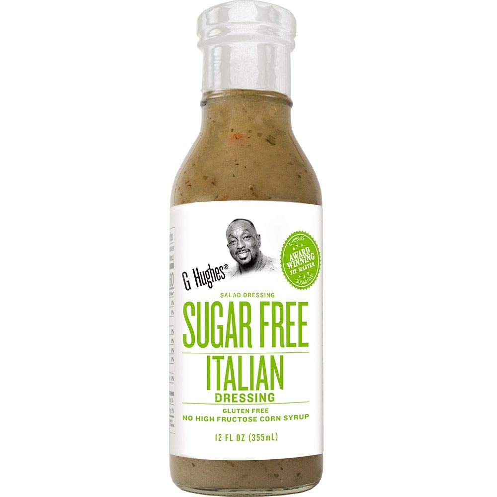  G Hughes Sugar Free Italian Dressing - Sugar Free Salad  Dressings, Keto Salad Dressings, Gluten Free Italian Salad Dressing,  Sugar-Free Italian, Condiments & Salad Dressings - 12 Oz (3-Pack) 