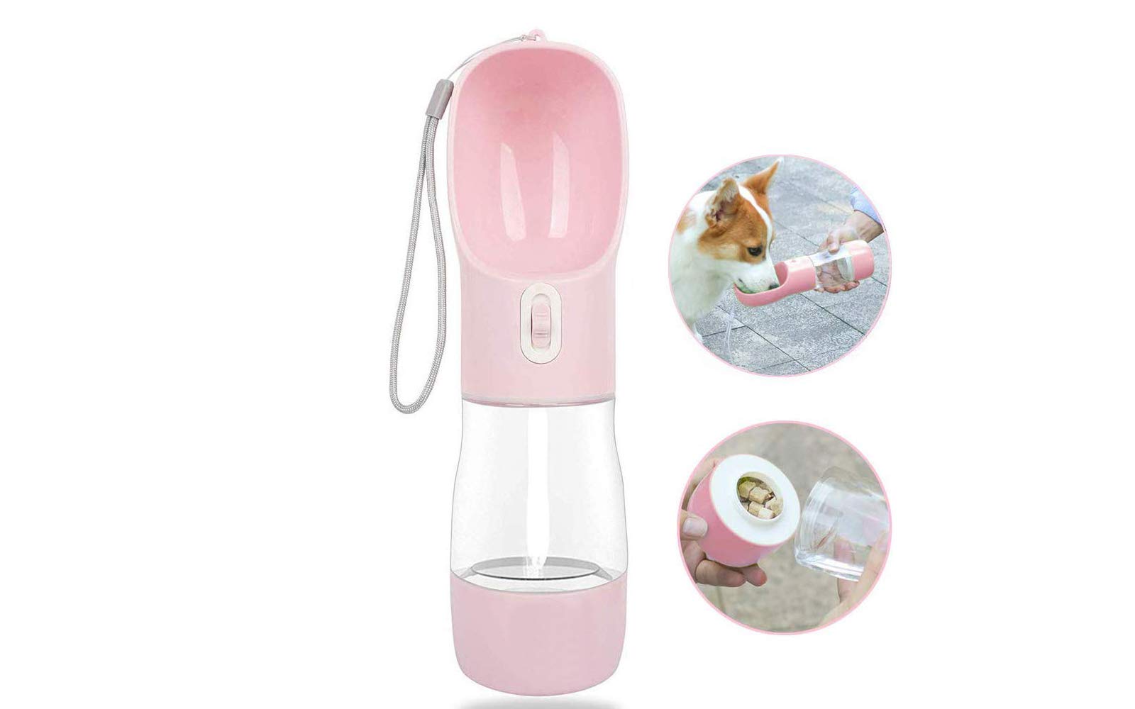 Stainless Steel Cat Bowl 200ml Cat Water Bowl Multifunction Food And Water  Bowl Pink