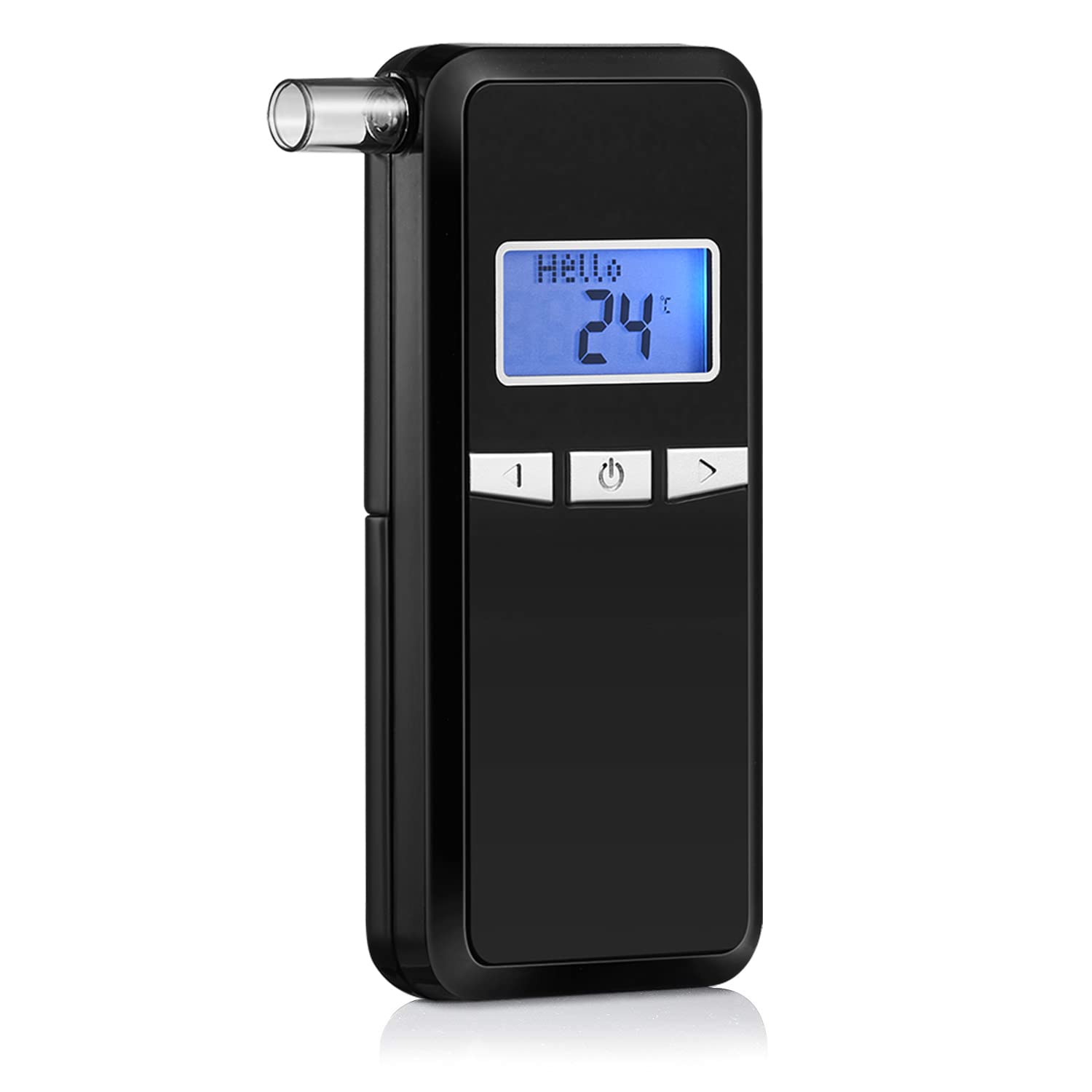 JASTEK Portable Breathalyzer Tester, Professional-Grade Home Breathalyzer  Digital Alcohol Tester with Memory and Warning Function (10 Mouthpieces)