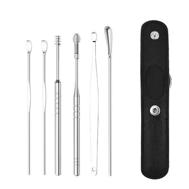 Ear Wax Removal kit Ear Wax Removal Tool Ear Cleaner Multifunctional 6Piece Set with Storage