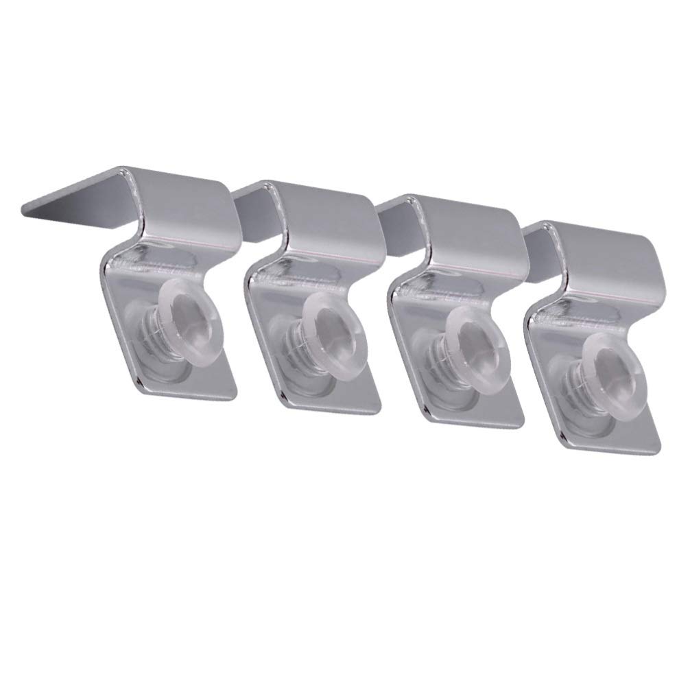 Fish Tank Accessories 4pcs Tank Glass Cover Clip Aquarium Stands Stainless Steel Fish Tank Glass Cover Clamps Support Holder Aquarium Lid Holder 10