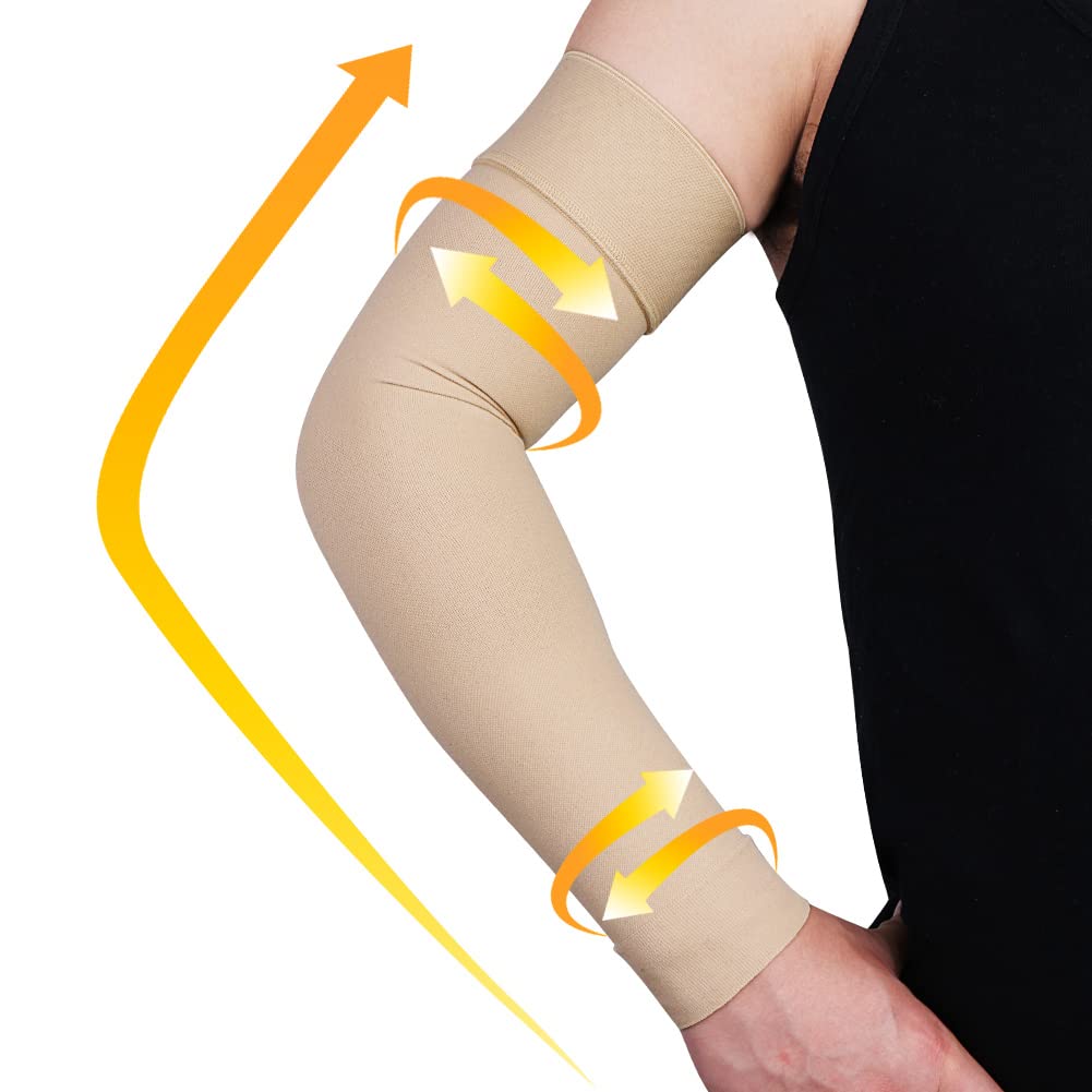  Athletic Compression Arm Sleeves For Men, Women