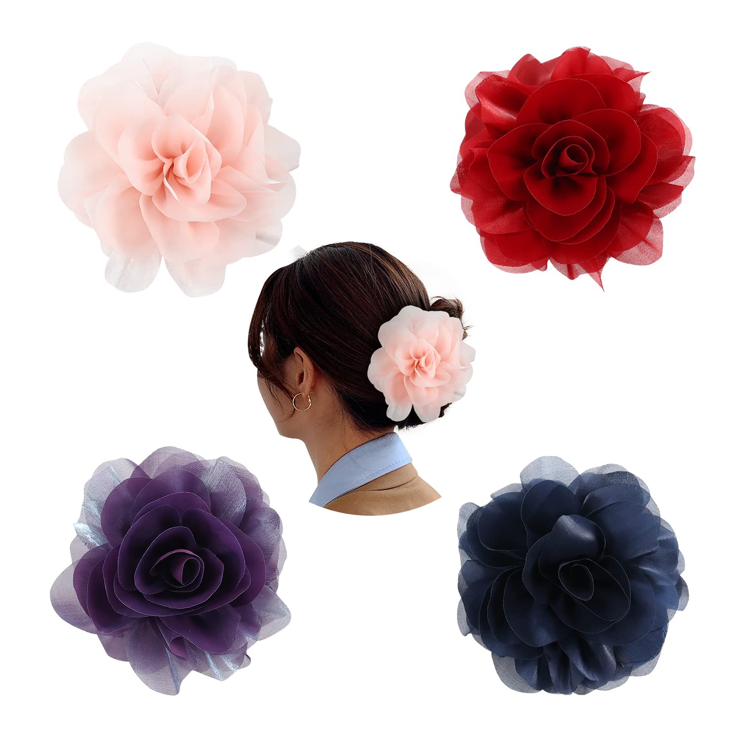 Plastic plant online hair clip