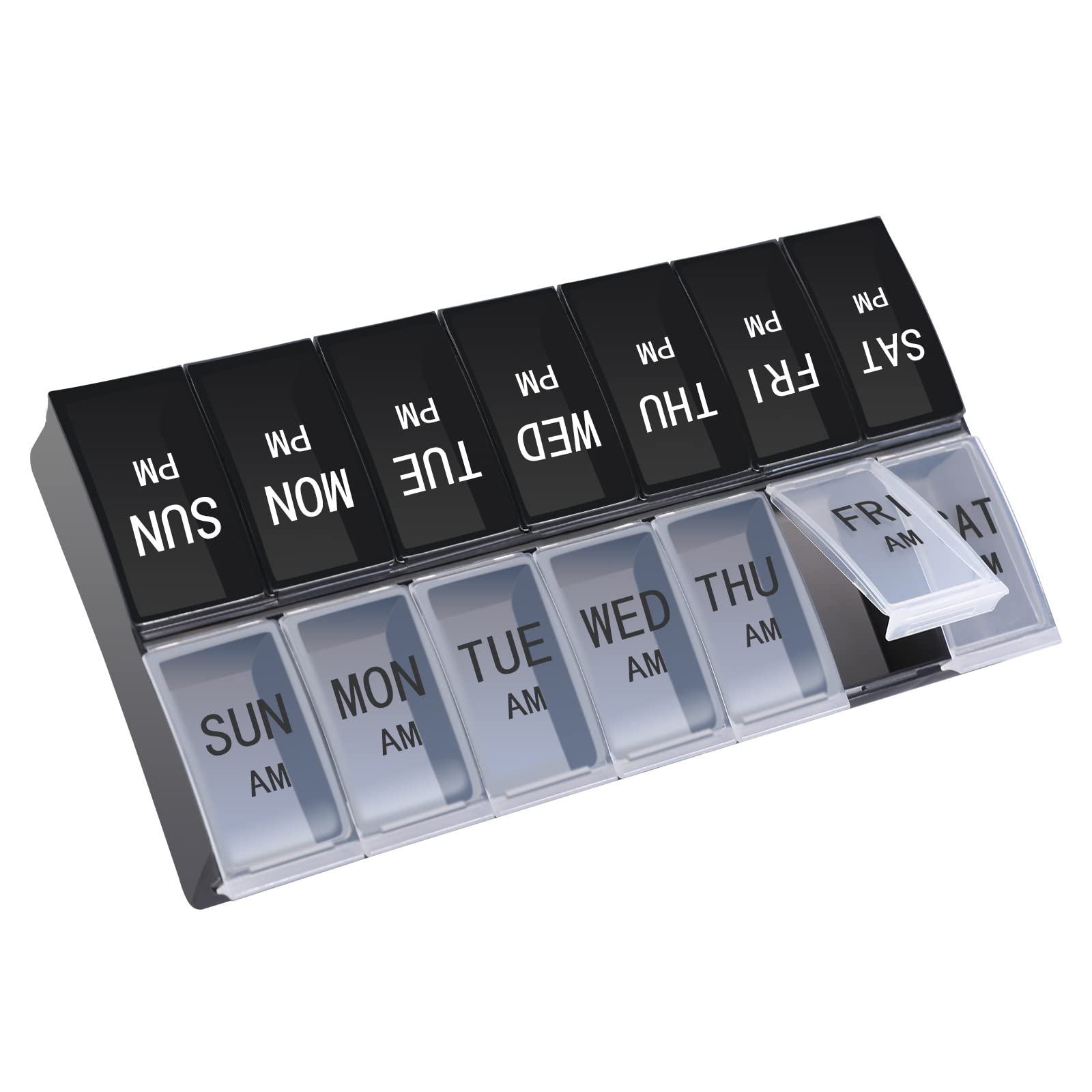 Extra Large Weekly Pill Organizer 7 Day AM/PM Pill Case Box