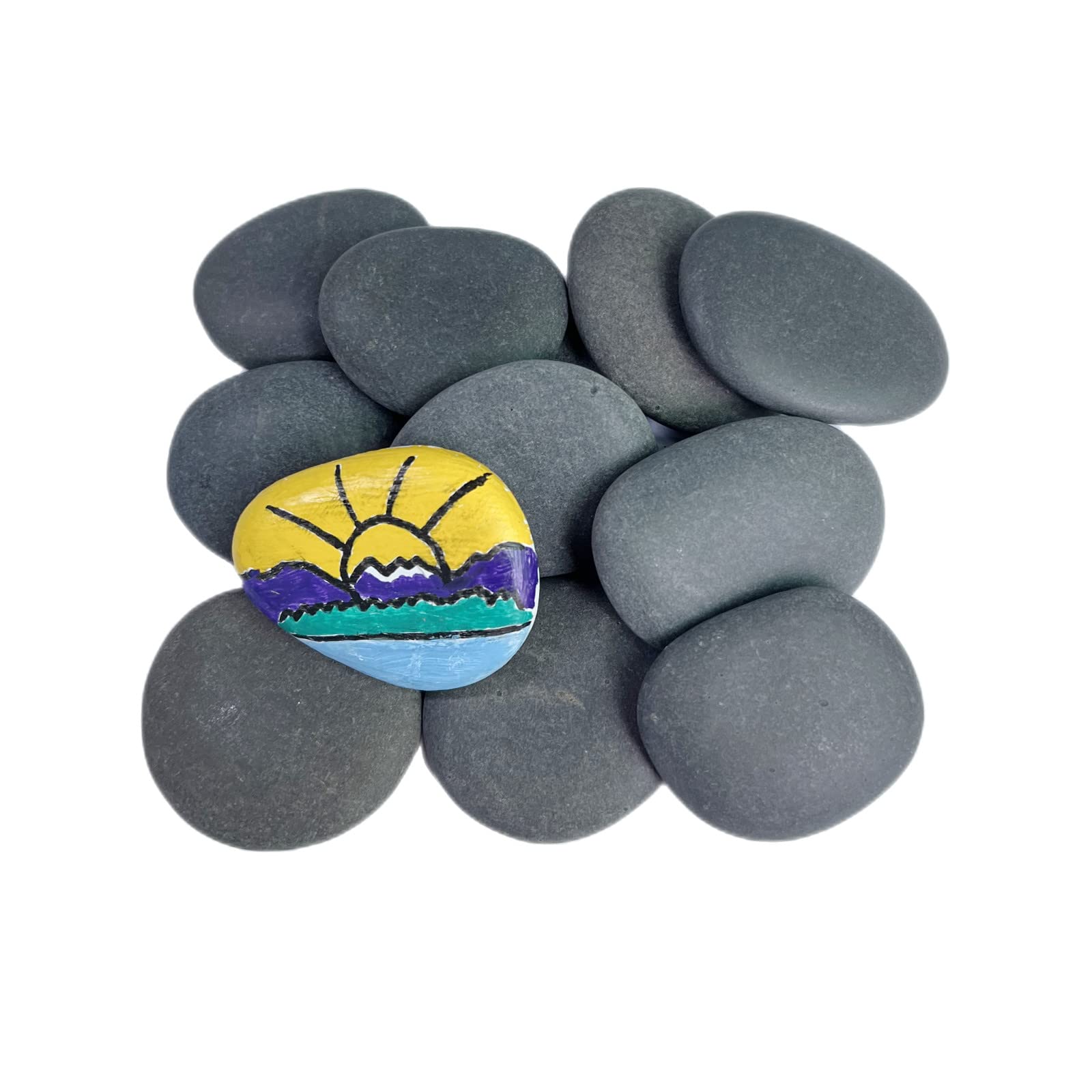 DIY Rocks Hand Picked Flat Smooth Kindness Rocks for Painting