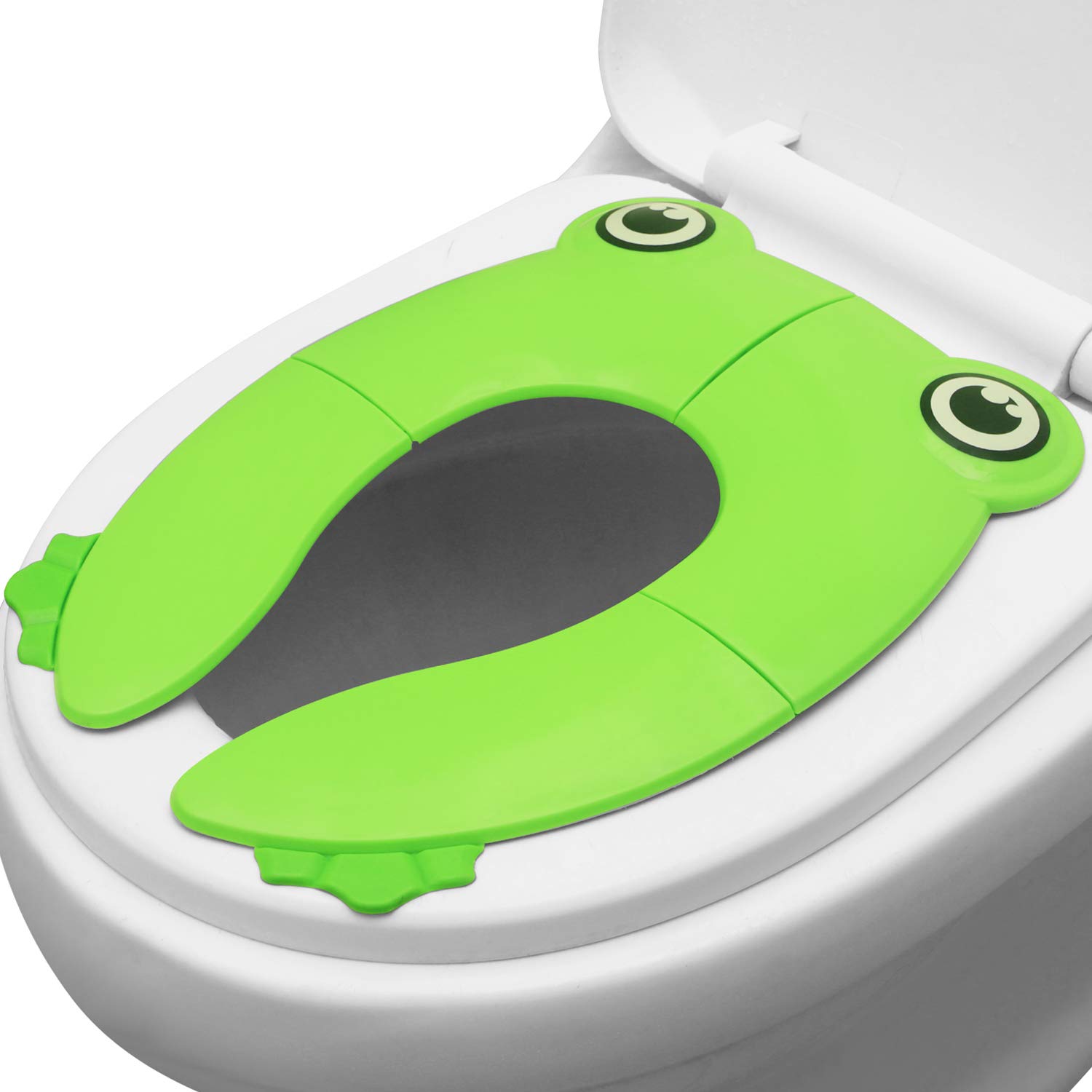 PandaEar Toilet Seat Cover, Folding Travel Toilet Seat for Children and Potty  Training, Portable Silicone Toilet Seat for Toddlers, Boys & Girls with  Non-Slip Silicone Pads