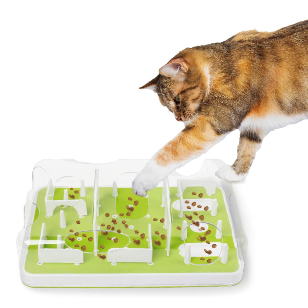 Cat Amazing Classic – Cat Puzzle Feeder – Interactive Enrichment Toy –  Treat Puzzle Box – Food Maze for Indoor Cats