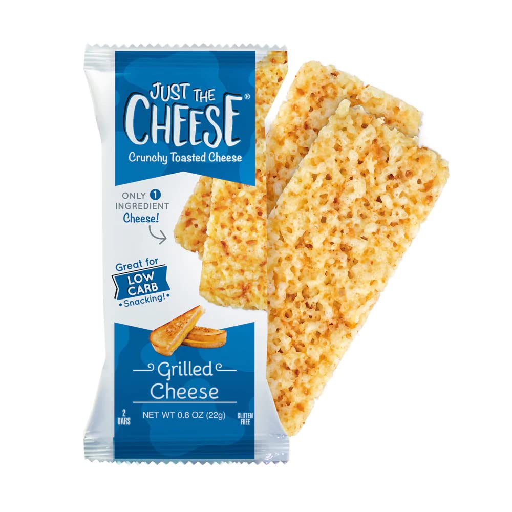 Just the Cheese Bars Cheese Crisps | High Protein Baked Keto Snack | Made  with 100% Real Cheese | Gluten Free | Low Carb | VARIETY PACK, 0.8 Ounces