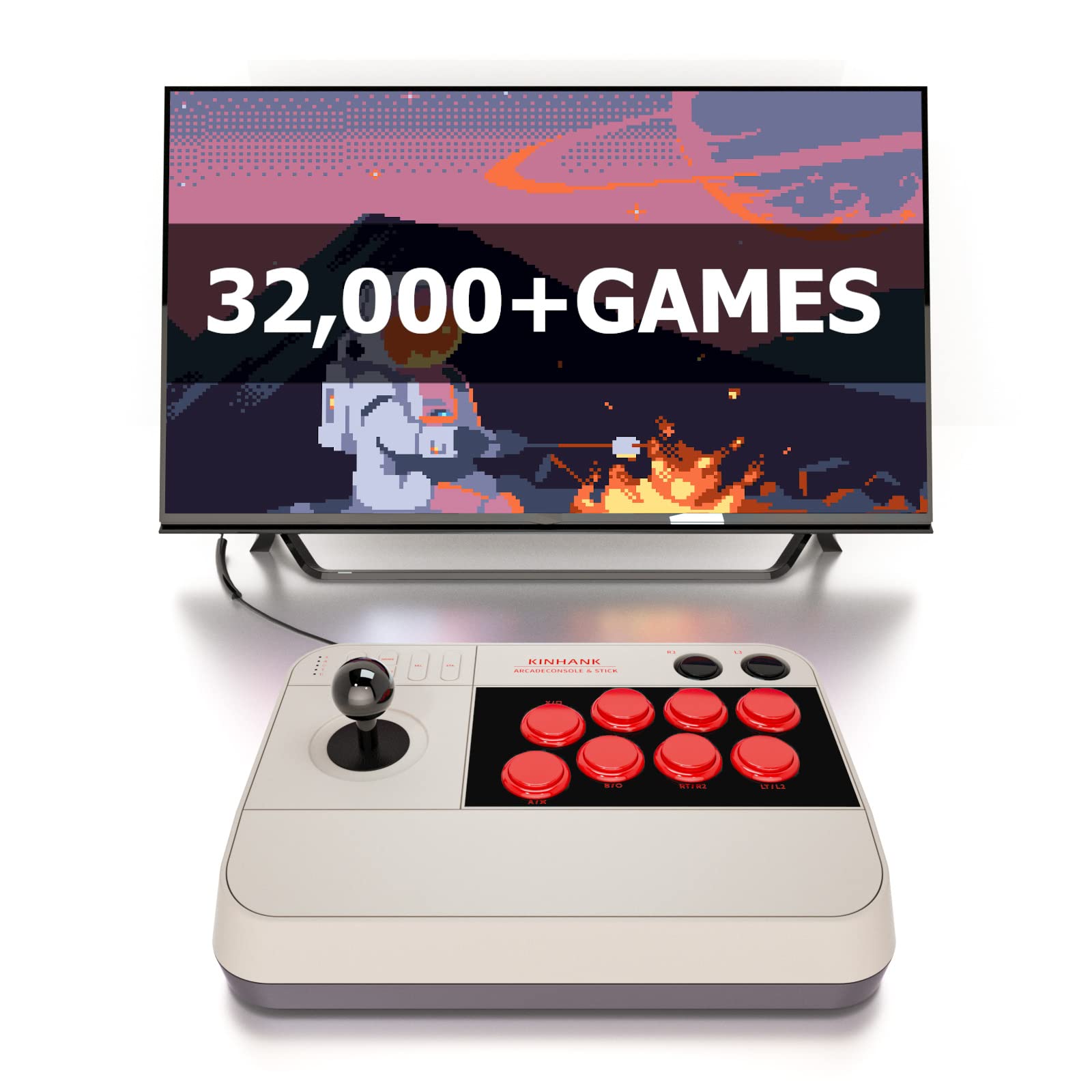 Arcade Stick X3 Super Console Retro Game Console 32000+Games All-Around 3D  Joysticks Support