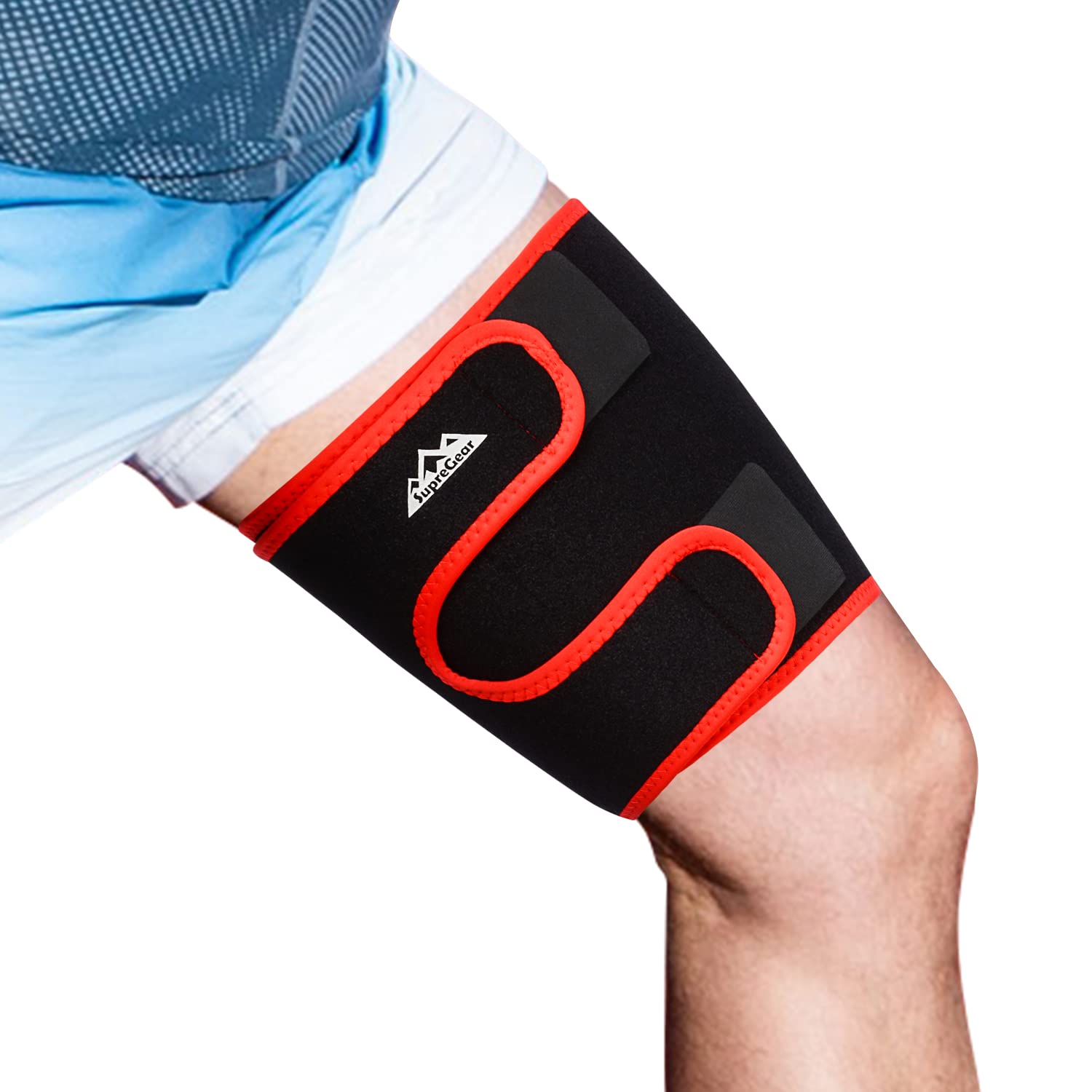 Thigh Brace,hamstring Quad Wrap,adjustable Compression Sleeve Support