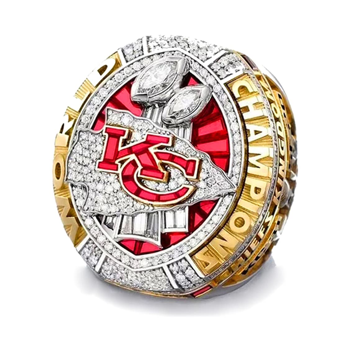 Areh Cheifs Superbowl Personalized Championship Ring Replica 2022 Mahomes Kansas City Suitable for Party Gifts