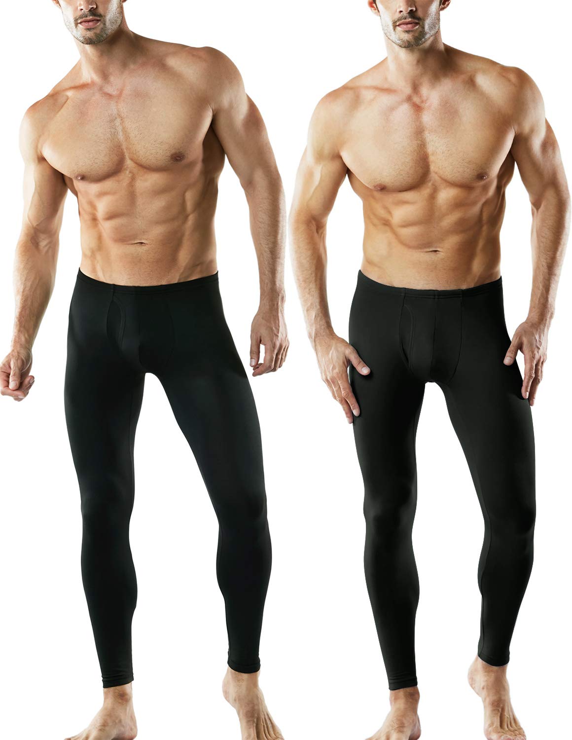 TSLA Men's Thermal Underwear Pants, Heated Warm Fleece Lined Long