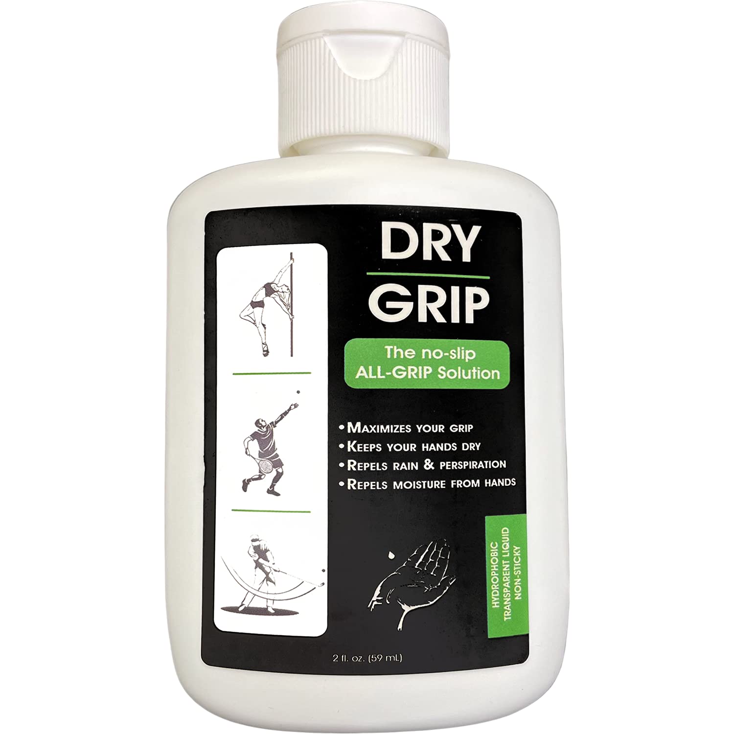 Dry Hands & Pole Grip Solution Transparent, Non Sticky, Anti-Slip Solution  for Pole Dancing, Tennis