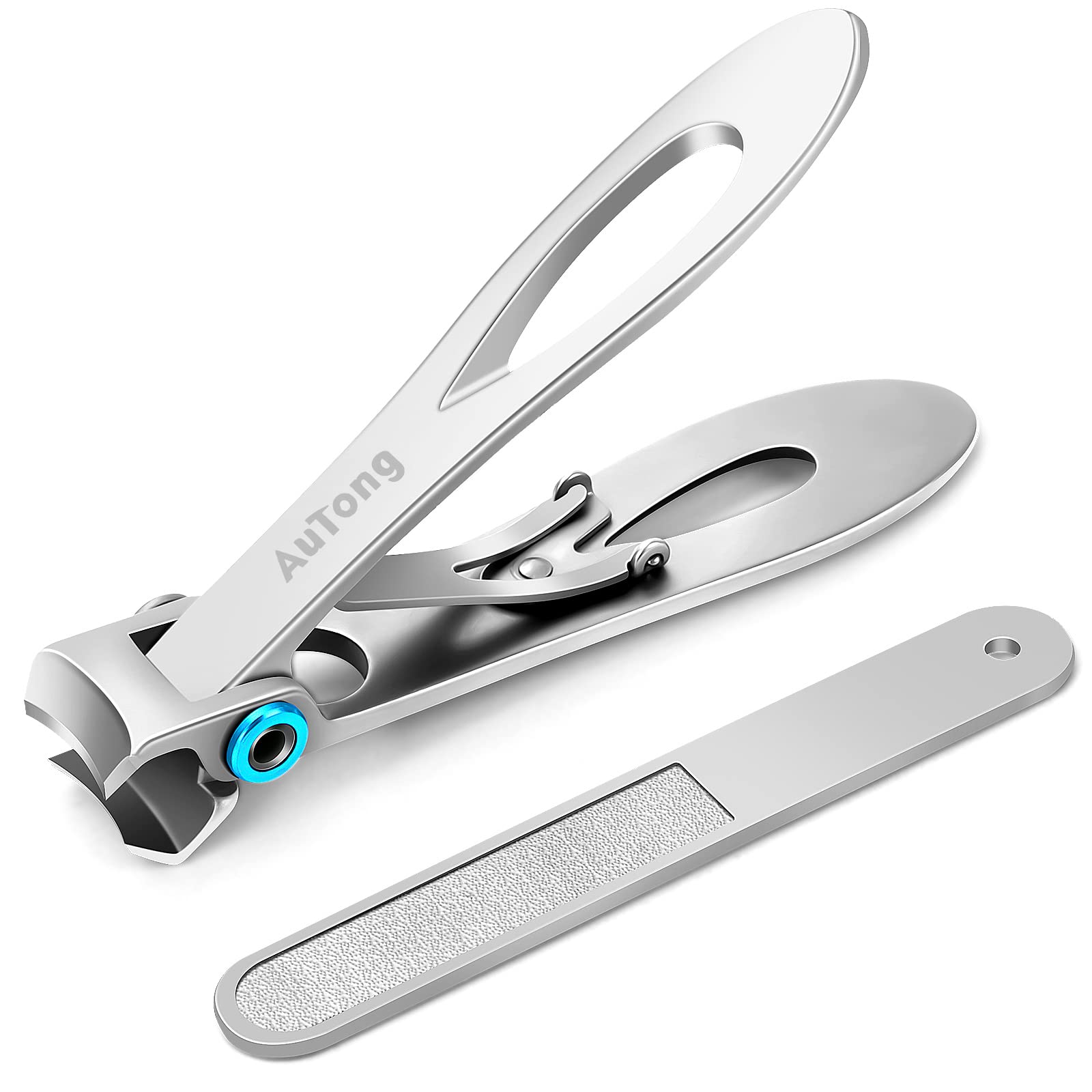  Nail Clippers for Men Thick Nails -DRMODE Heavy Duty Large Toenail  Clippers for Thick Nails with Wide Jaw Opening, Ultra Sharp Stainless Steel Finger  Nail Clippers Cutter for Tough Nails,Seniors,Adult 