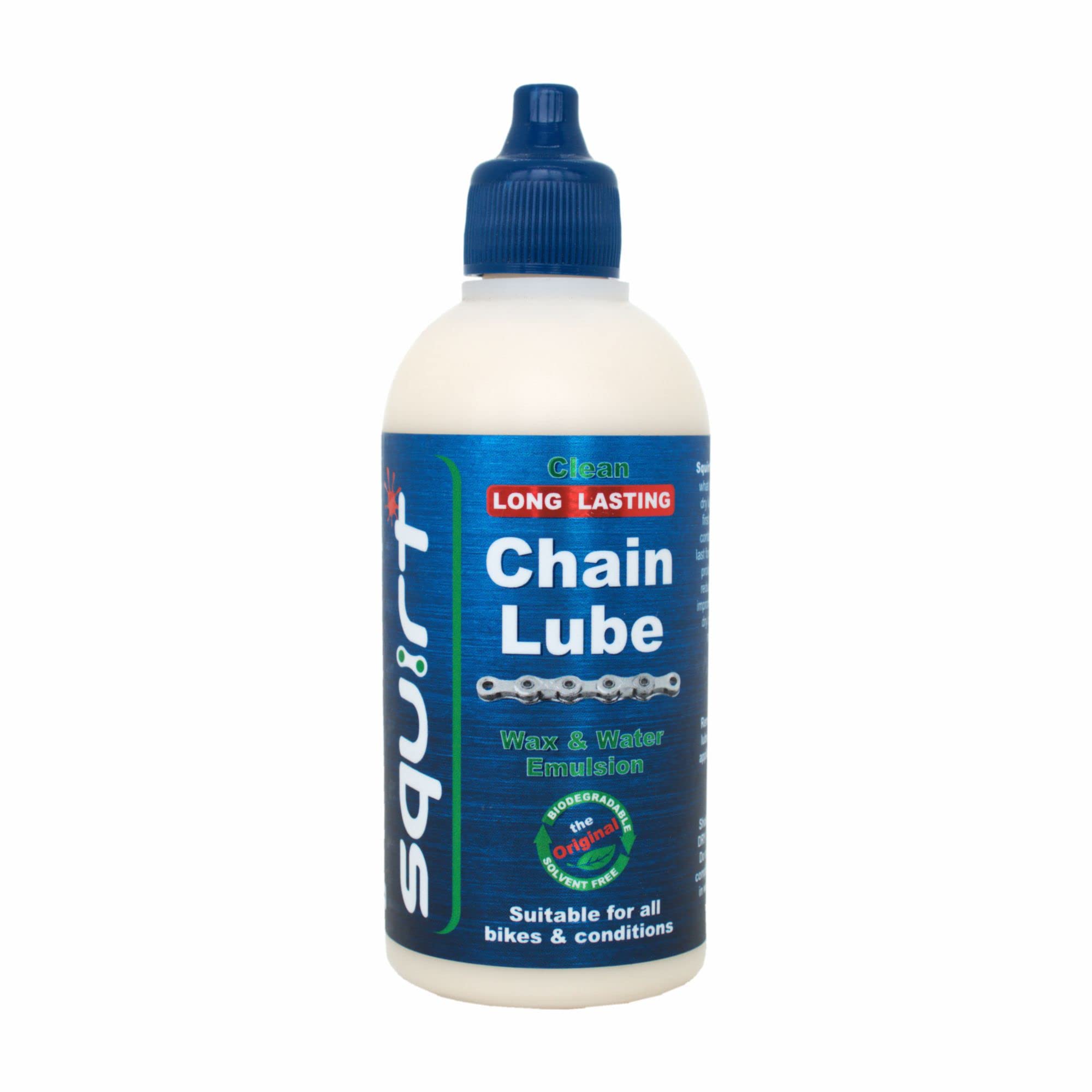 Squirt Chain Lube For Bikes 4 Oz Long Lasting Lube For All Bike Chains All Weather Dry Chain