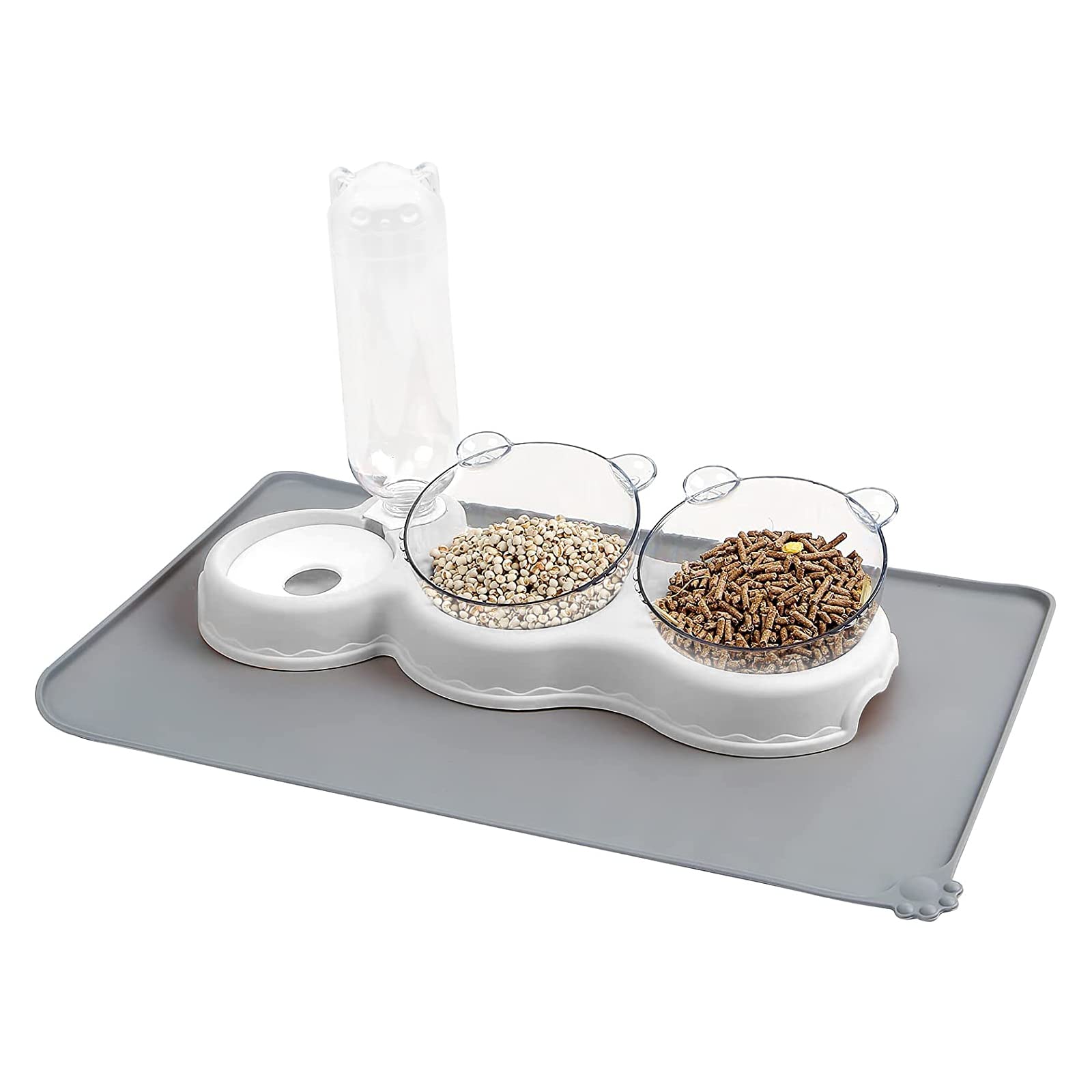 Triple raised cat clearance bowls