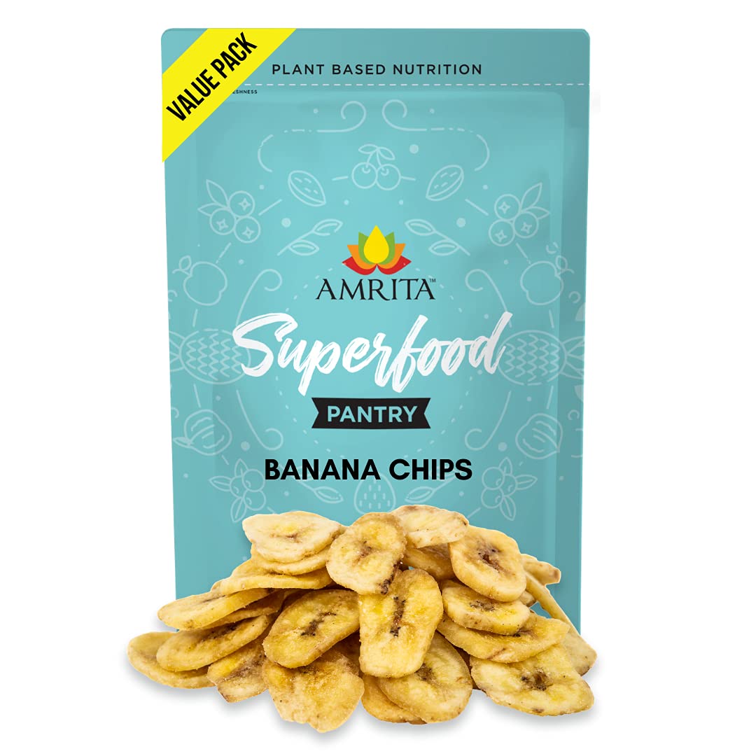 Food to Live Organic Banana Chips, 8 Ounces - Sweetened, Unsulfured, Non-GMO, Kosher, Vegan, Bulk