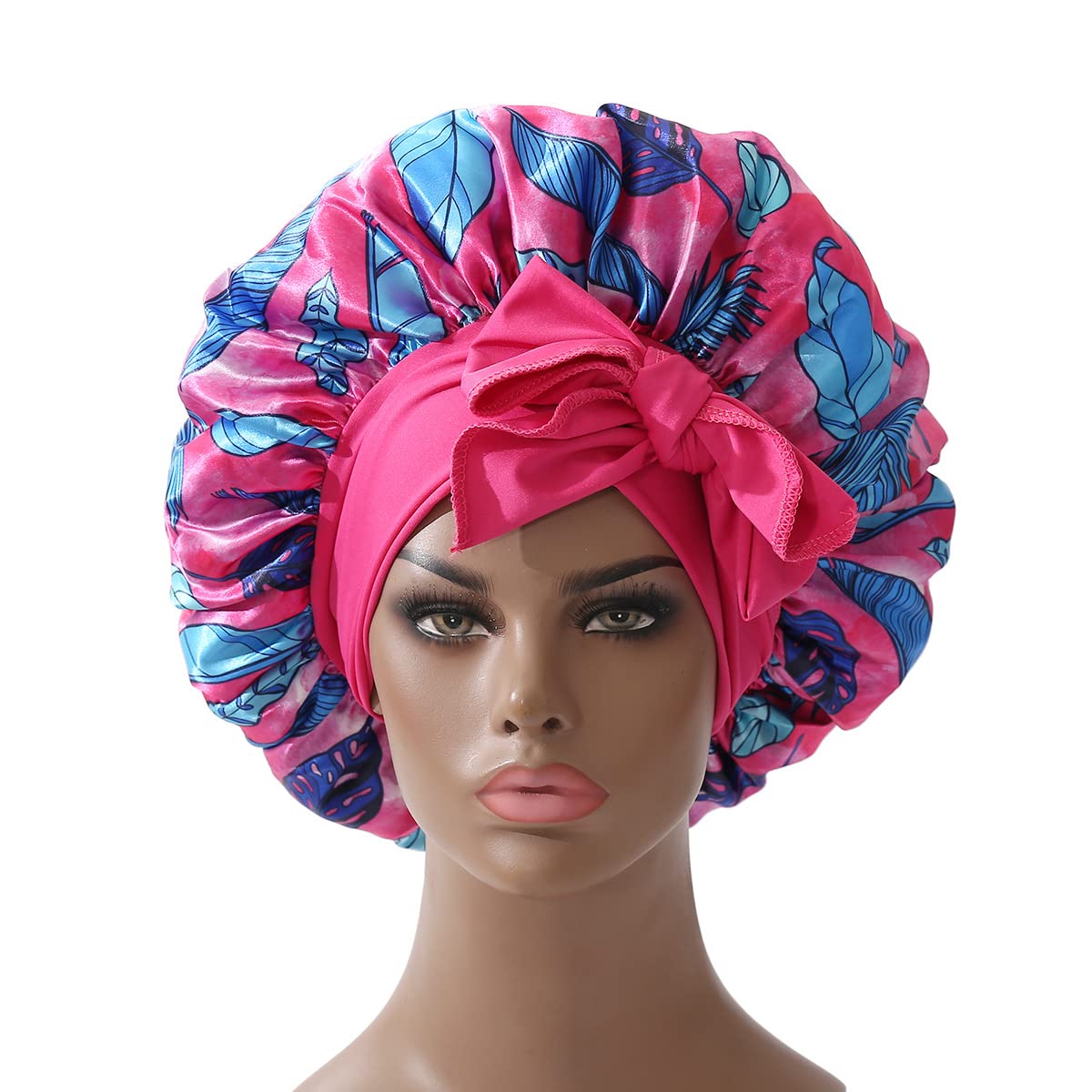 Large Long Hair Braids Wig Care Satin Bonnet Cap Night Sleep Hat