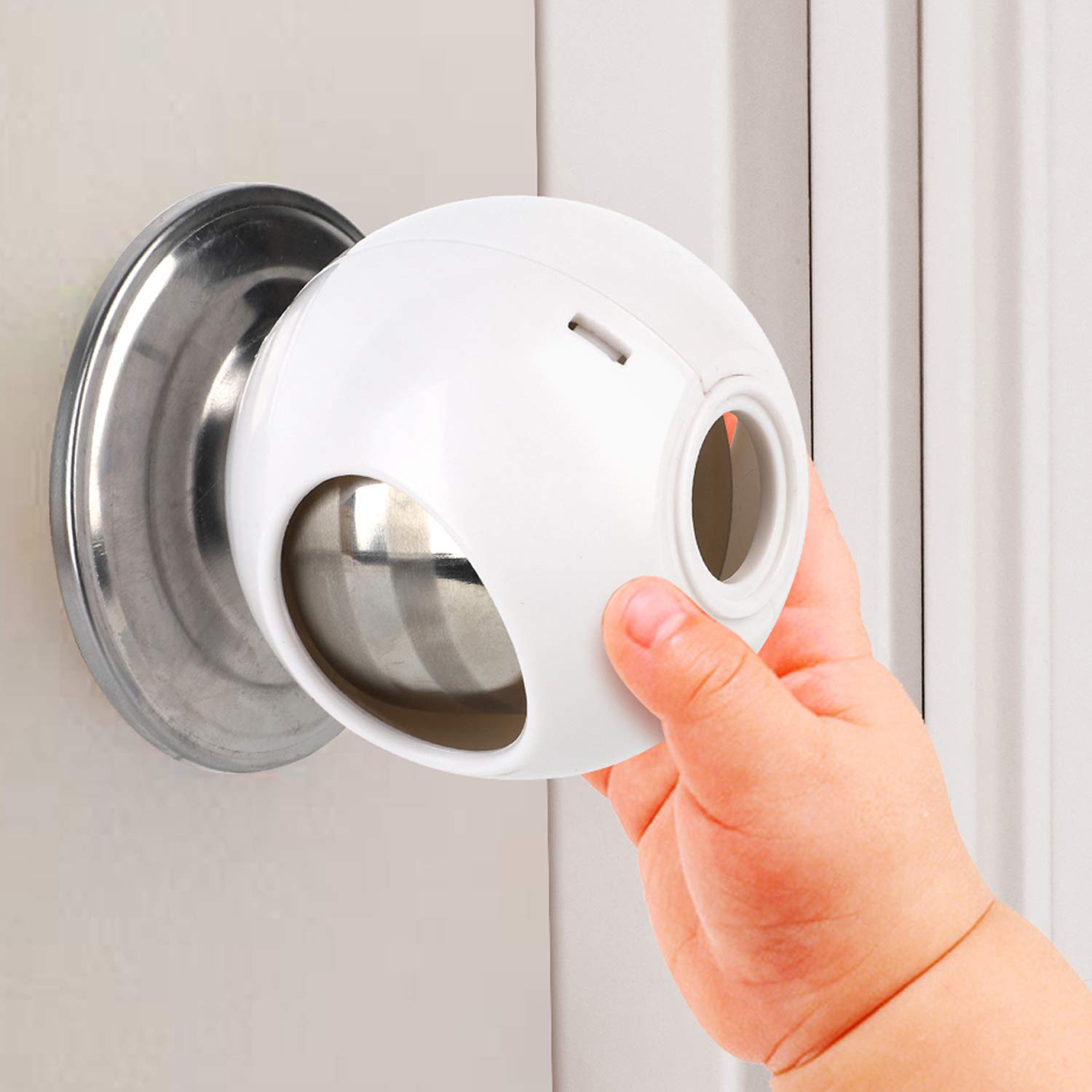 2-Pack) Door Lever Lock Baby Proofing - Upgraded Child Safety Toddler