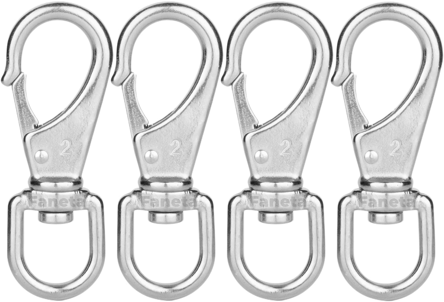 Stainless Steel Swivel Eye Hook Pet Chain Rope Spring Snap Clip