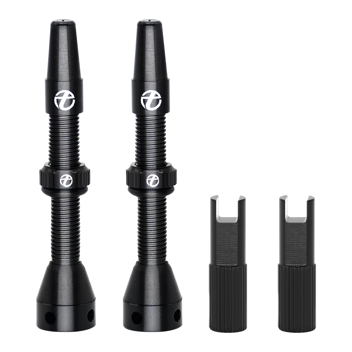Tubeless Presta Valve Stems with Integrated Valve Core Tool - 44mm