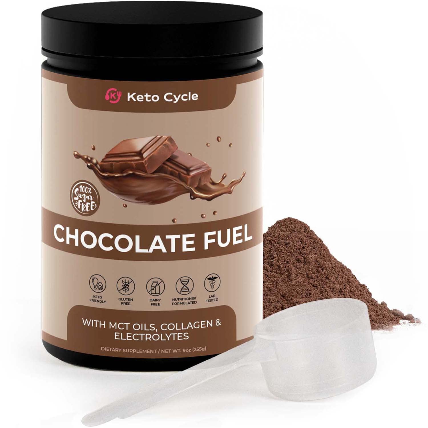 Coffee protein shake with chocolate (Keto Friendly!)