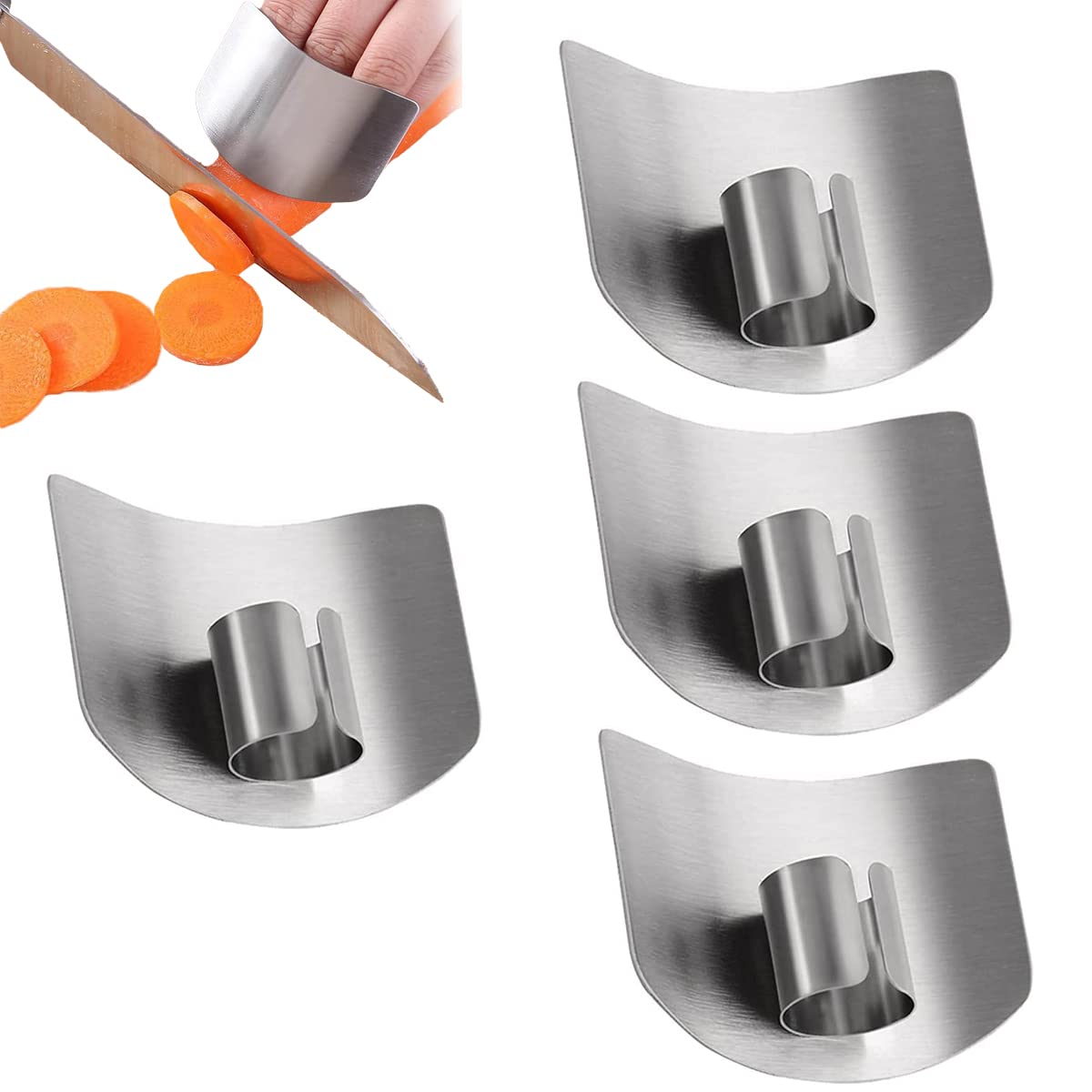 Tip Tough Set of 2 Medium Stainless Steel Finger Guards 
