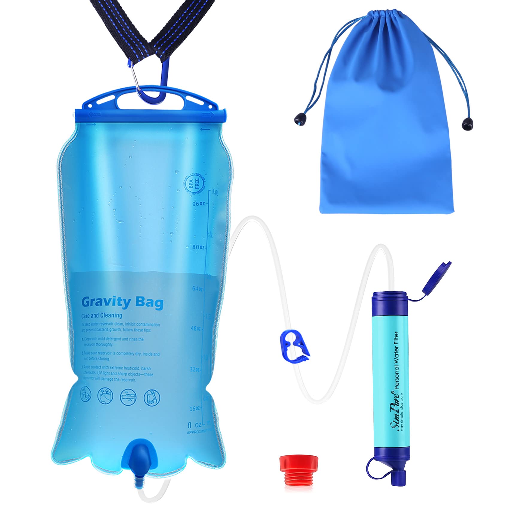 Water Filter Bottle for Survival In Emergencies - Water to Go