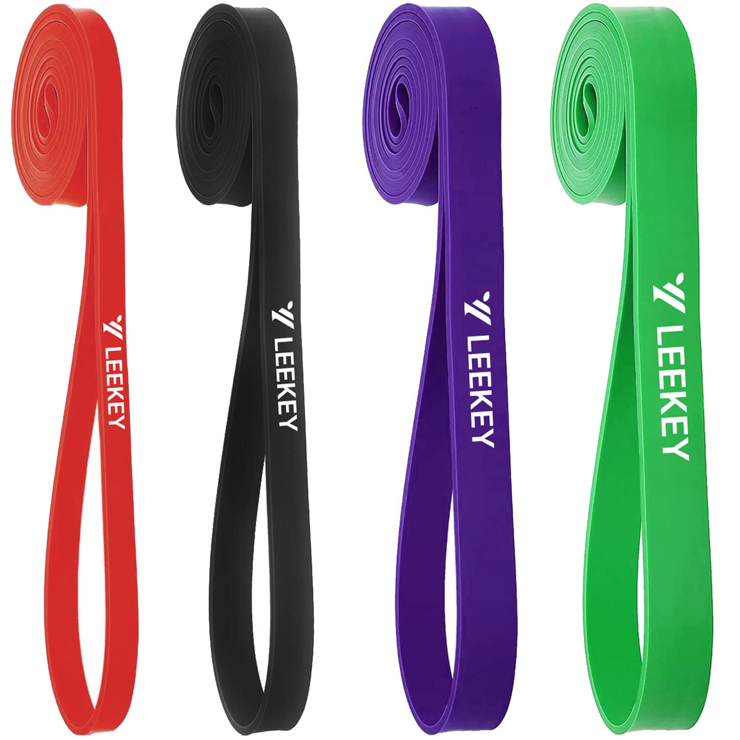 LEEKEY Resistance Band Set, Pull Up Assist Bands - Stretch