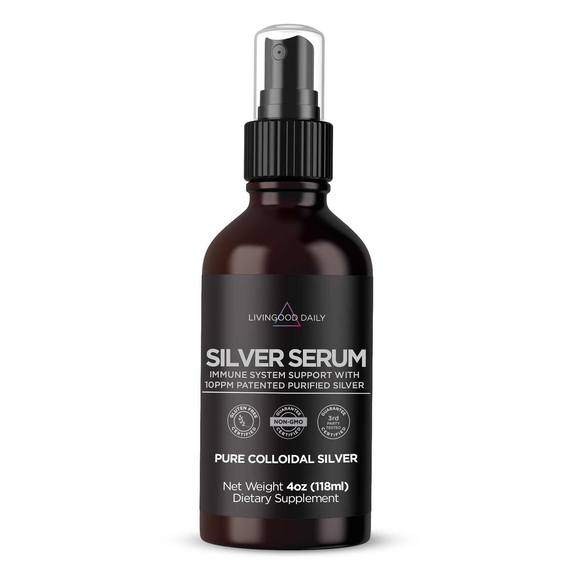 Pure Colloidal Silver Supplement for Immune System